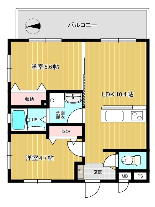 N氏共同住宅の物件間取画像