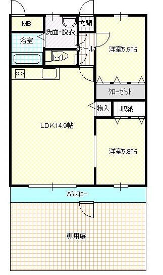 物件間取画像