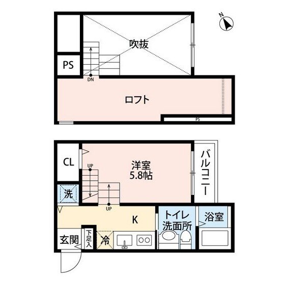 Bau Hause Ⅱ(バウハウスツー)の物件間取画像