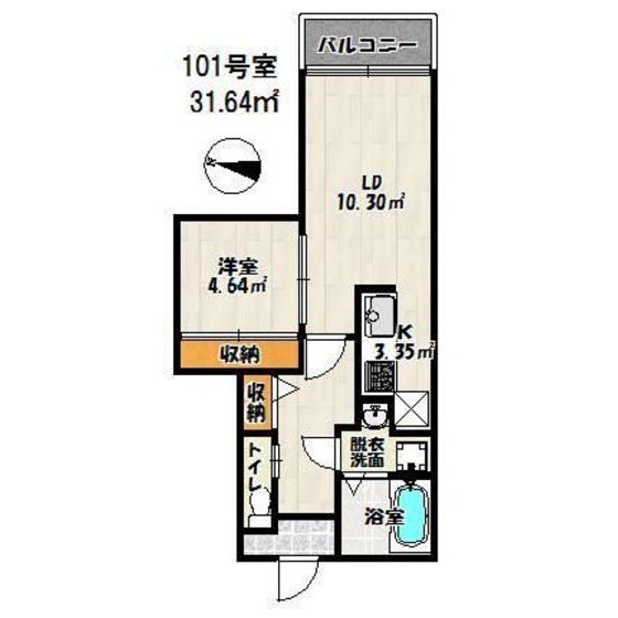 箱崎駅 徒歩10分 1階の物件間取画像