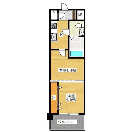 高宮駅 徒歩7分 2階の物件間取画像