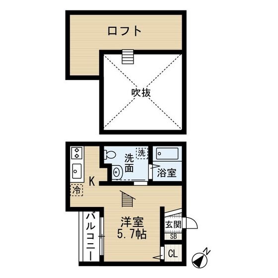 九産大前駅 徒歩3分 2階の物件間取画像