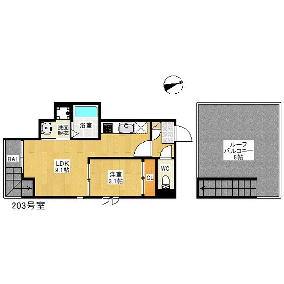 箱崎駅 徒歩10分 2階の物件間取画像