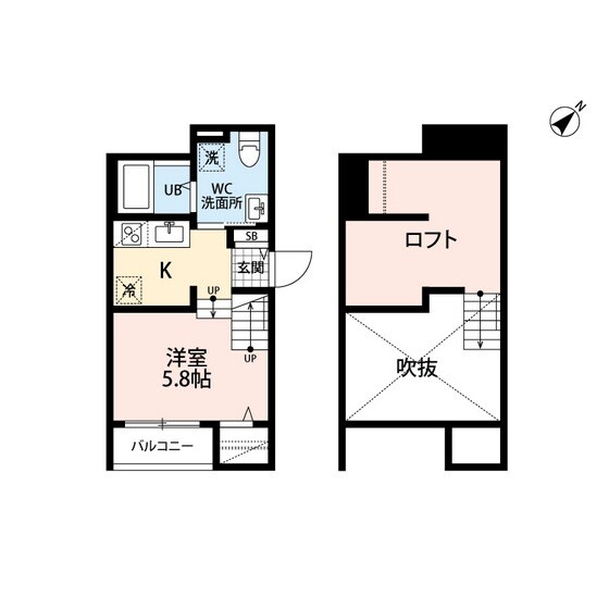 笹原駅 徒歩3分 1階の物件間取画像