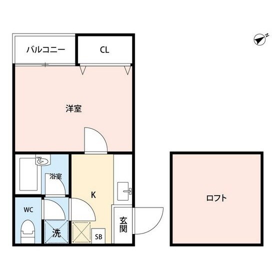 コンフォートベネフィス大橋南Ⅰの物件間取画像