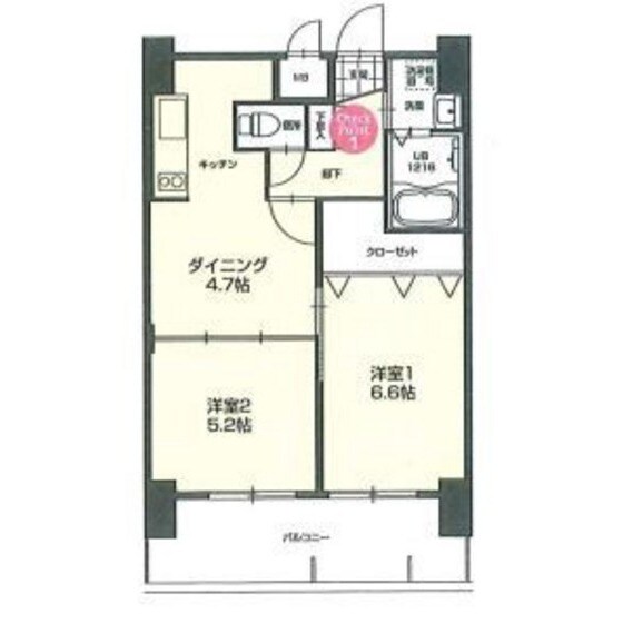 箱崎宮前駅 徒歩15分 20階の物件間取画像