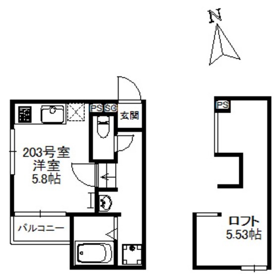 Felicia箱崎の物件間取画像