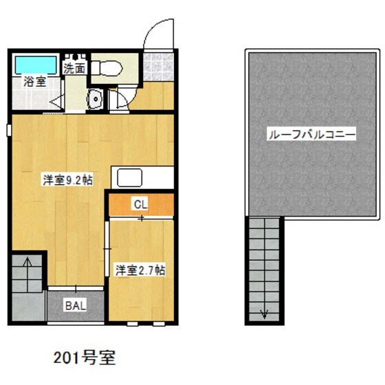 高宮駅 徒歩9分 2階の物件間取画像