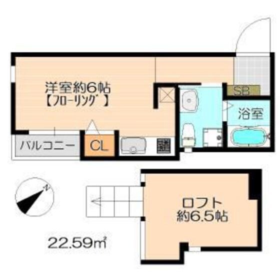 井尻駅 徒歩5分 1階の物件間取画像