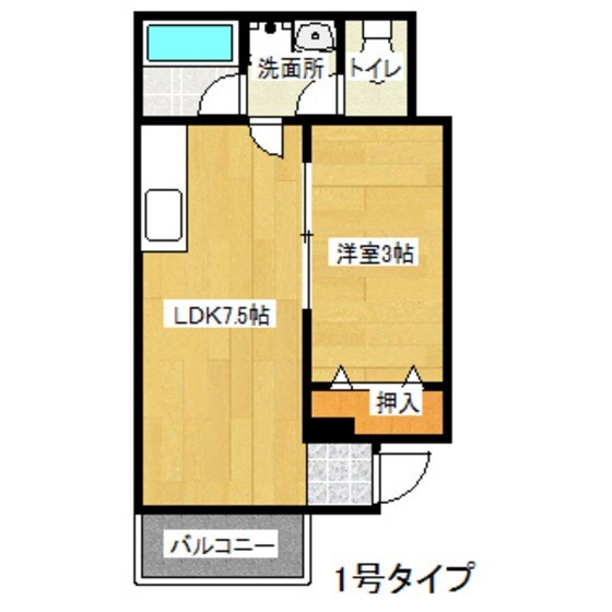 ドリームパレス愛宕Bの物件間取画像