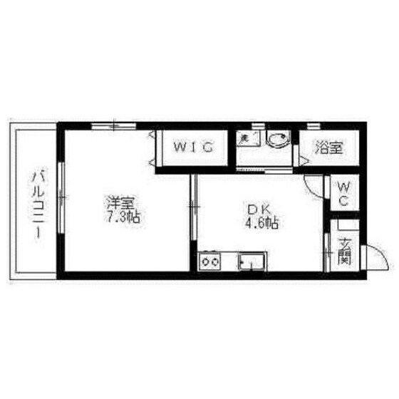 大橋駅 徒歩15分 1階の物件間取画像