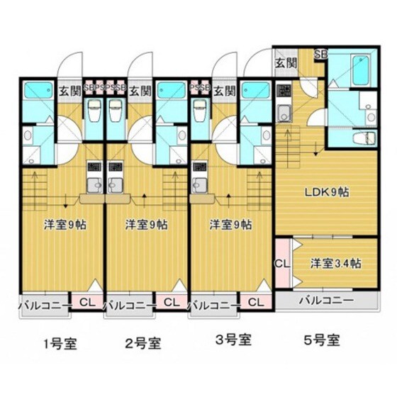 箱崎駅 徒歩10分 1階の物件間取画像