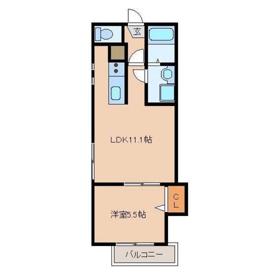 箱崎宮前駅 徒歩5分 3階の物件間取画像