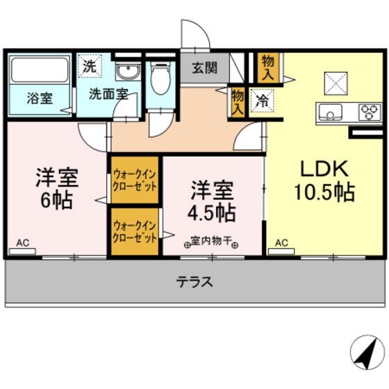 博多南駅 徒歩18分 1階の物件間取画像