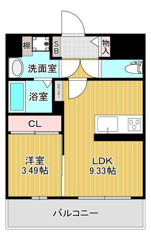 ＬＩＢＴＨ松山の物件間取画像