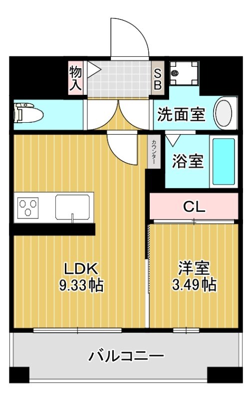 ＬＩＢＴＨ松山の物件間取画像