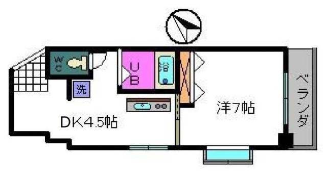 フラワーキャッスル前島の物件間取画像