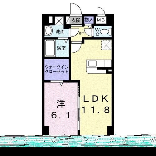 Ｍ’ｓファミーユ泉崎の物件間取画像