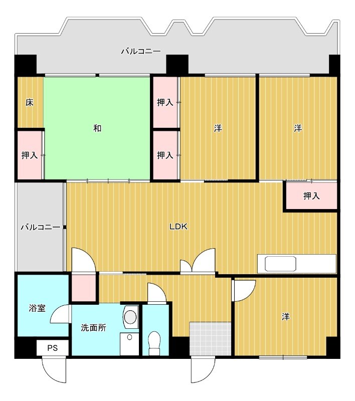 サンセラ西マンションの物件間取画像