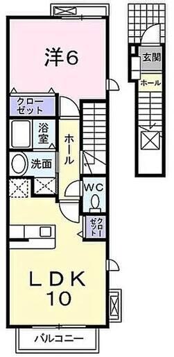 イーストヒルソレイユの物件間取画像