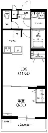 リブリ・クラージュの物件間取画像