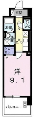 グランデ新宿の物件間取画像