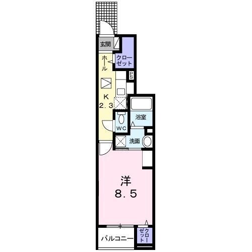 アバンツァート西町の物件間取画像