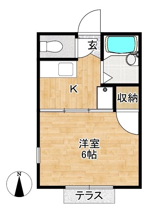 アローズ№5の物件間取画像