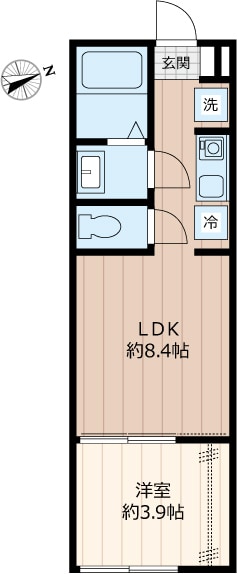 エルフォルク鳩ヶ谷の物件間取画像