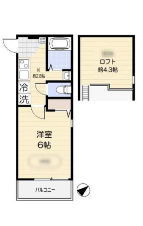 サウステラス蕨の物件間取画像