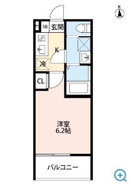 クラスティーネ三橋の物件間取画像