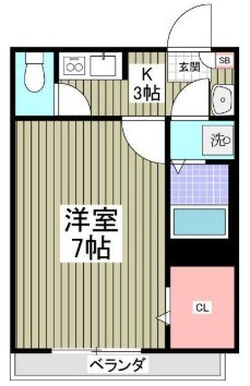 プランドール北大宮の物件間取画像