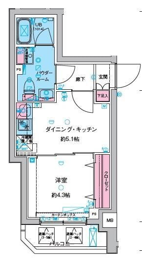 ガリシア旗の台（GALICIA旗の台）の物件間取画像