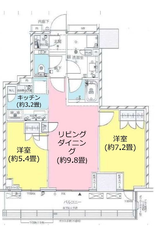 ザ・パークハウス三田タワーの物件間取画像