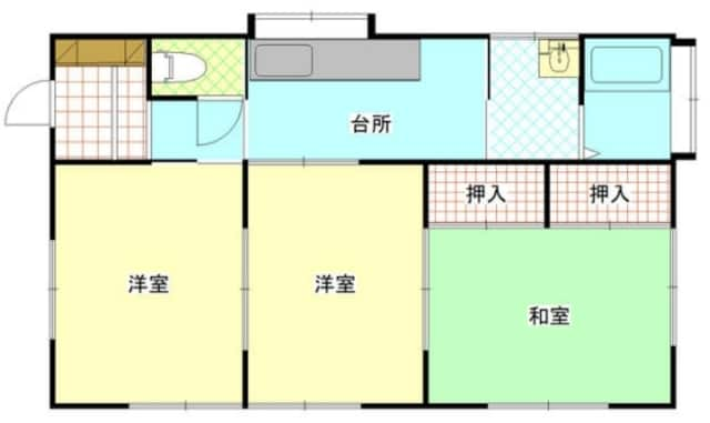 紫藤荘 8号棟の物件間取画像