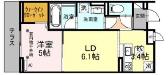 ONARIGOTEN Dの物件間取画像