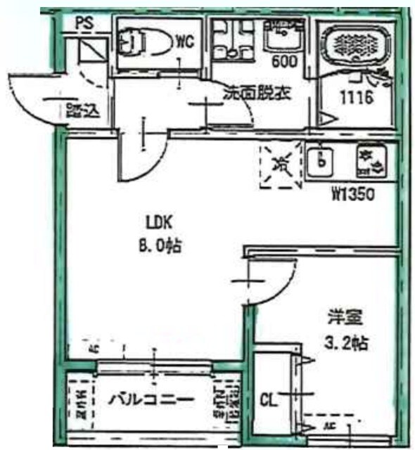 クレア西大宮Ⅱの物件間取画像