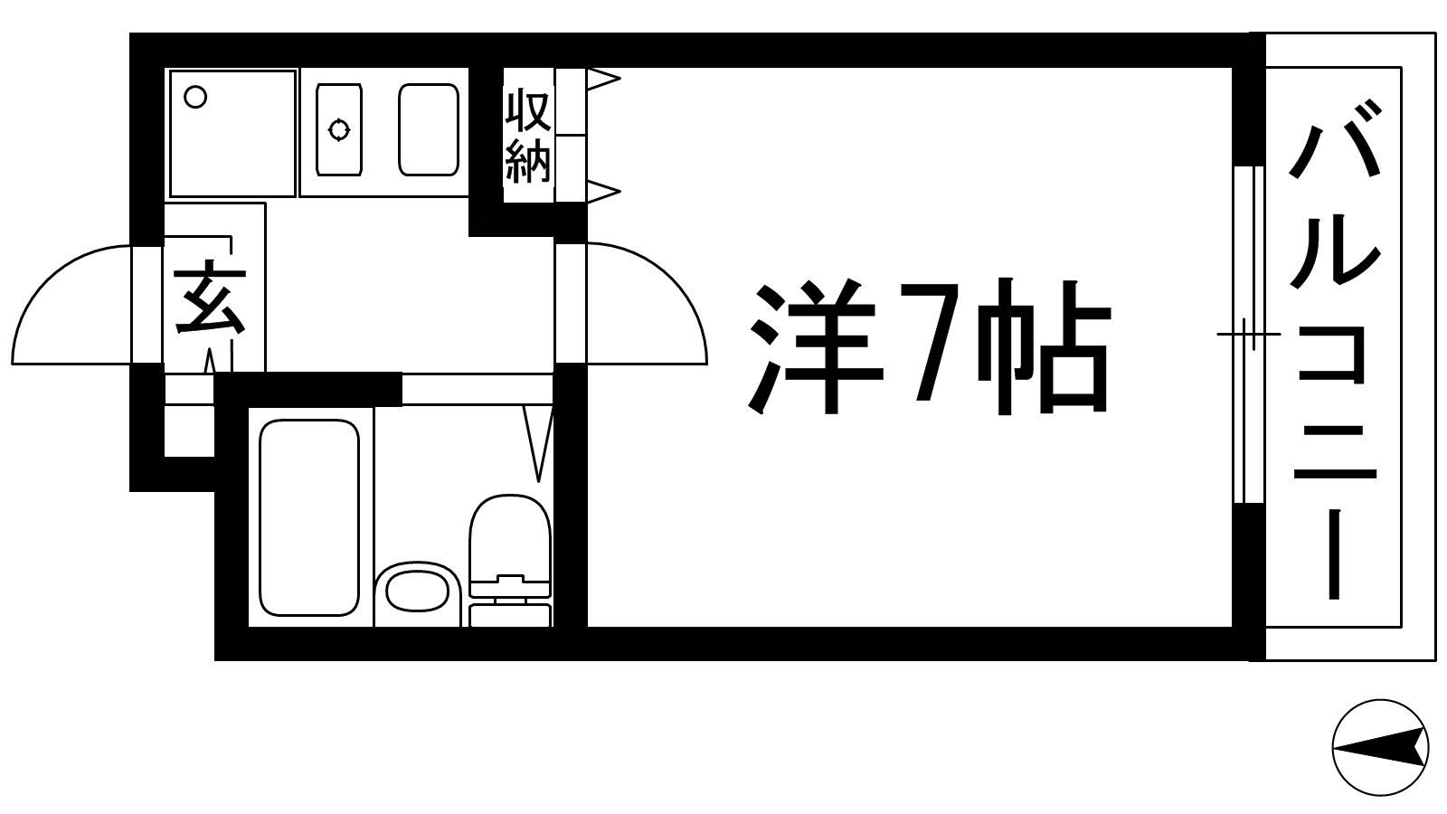 壱番館の物件間取画像