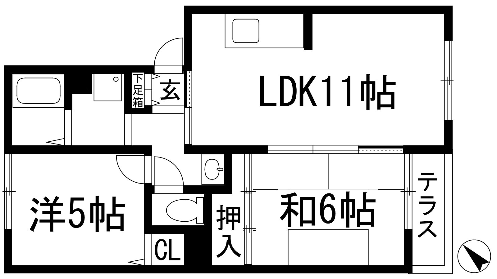 レジェンド宝塚の物件間取画像