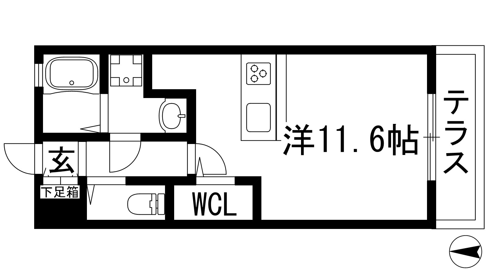 Luciole山本の物件間取画像