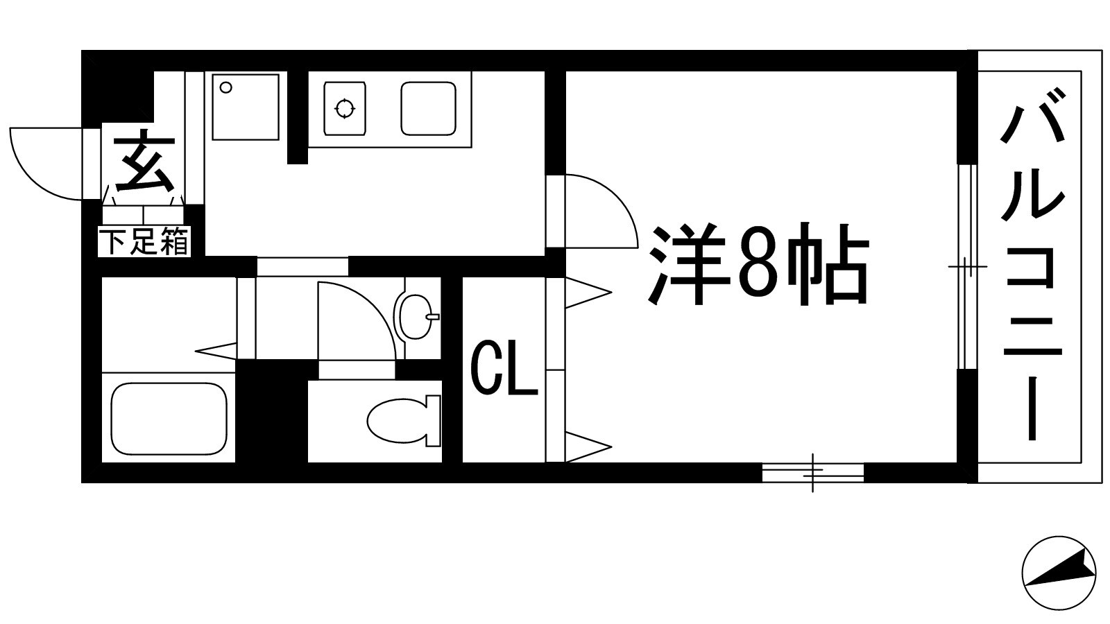 エスポワール2の物件間取画像