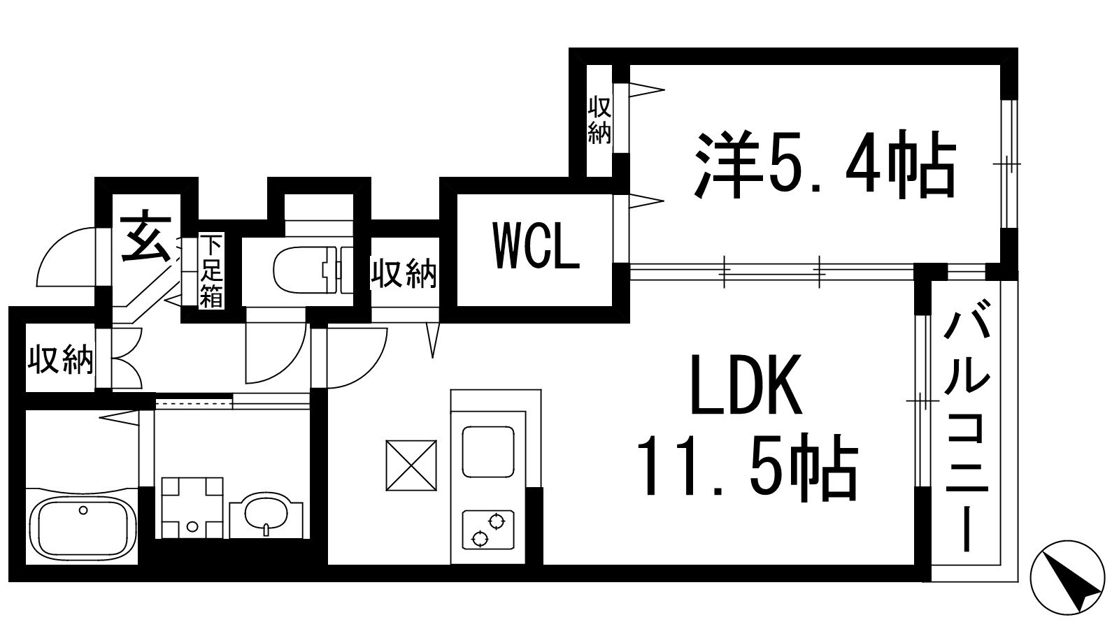 フォレスト宝塚1の物件間取画像