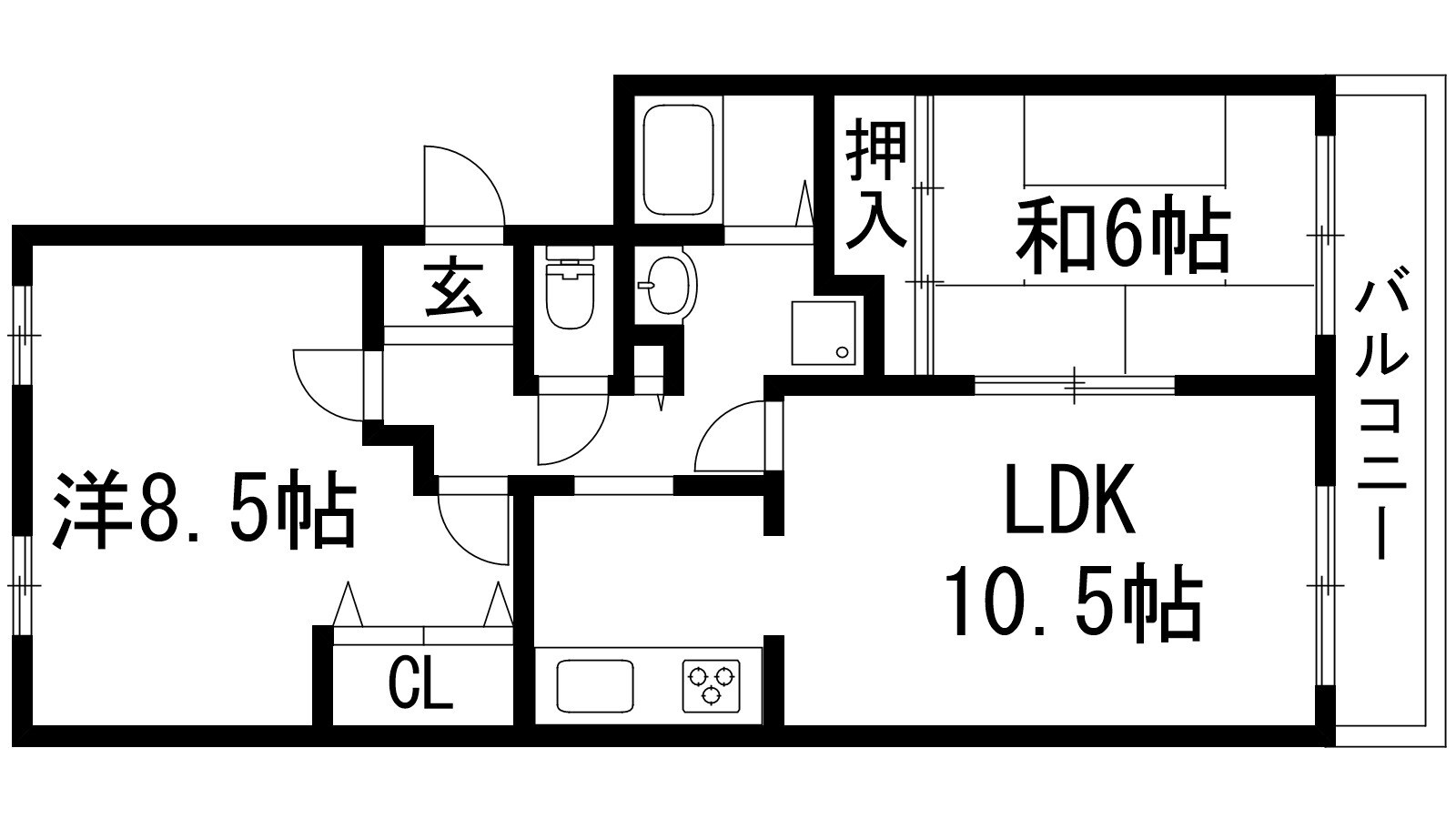 エバーグレイス西宮の物件間取画像