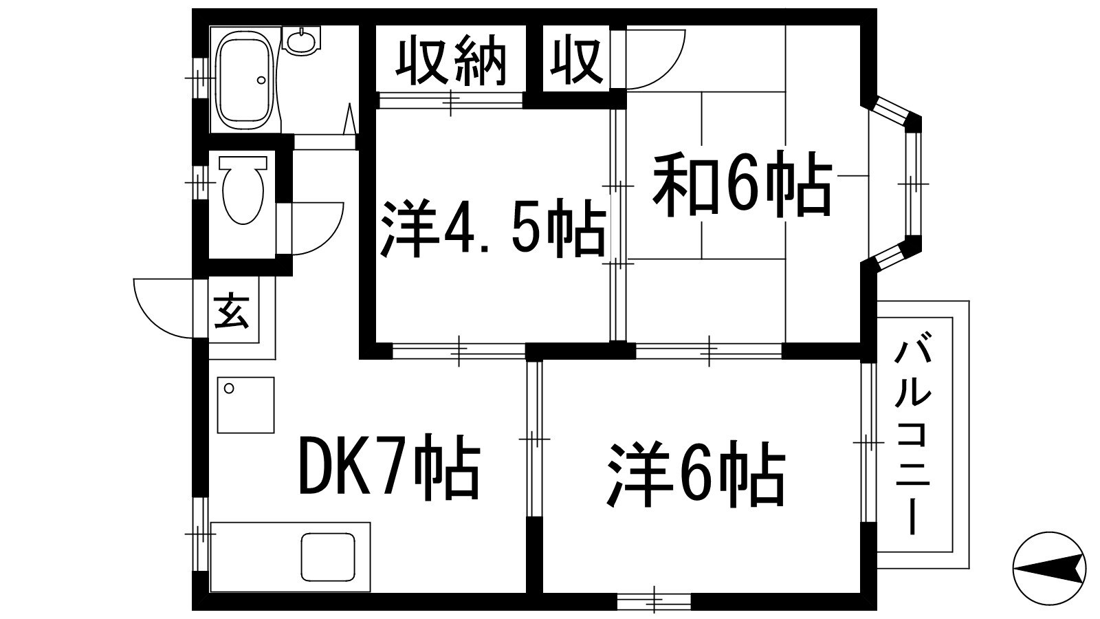 レジデンス仁川2の物件間取画像