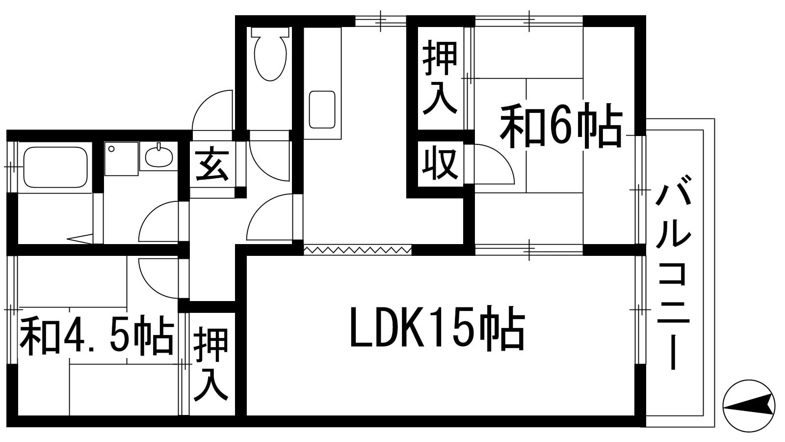 清風ハイツの物件間取画像