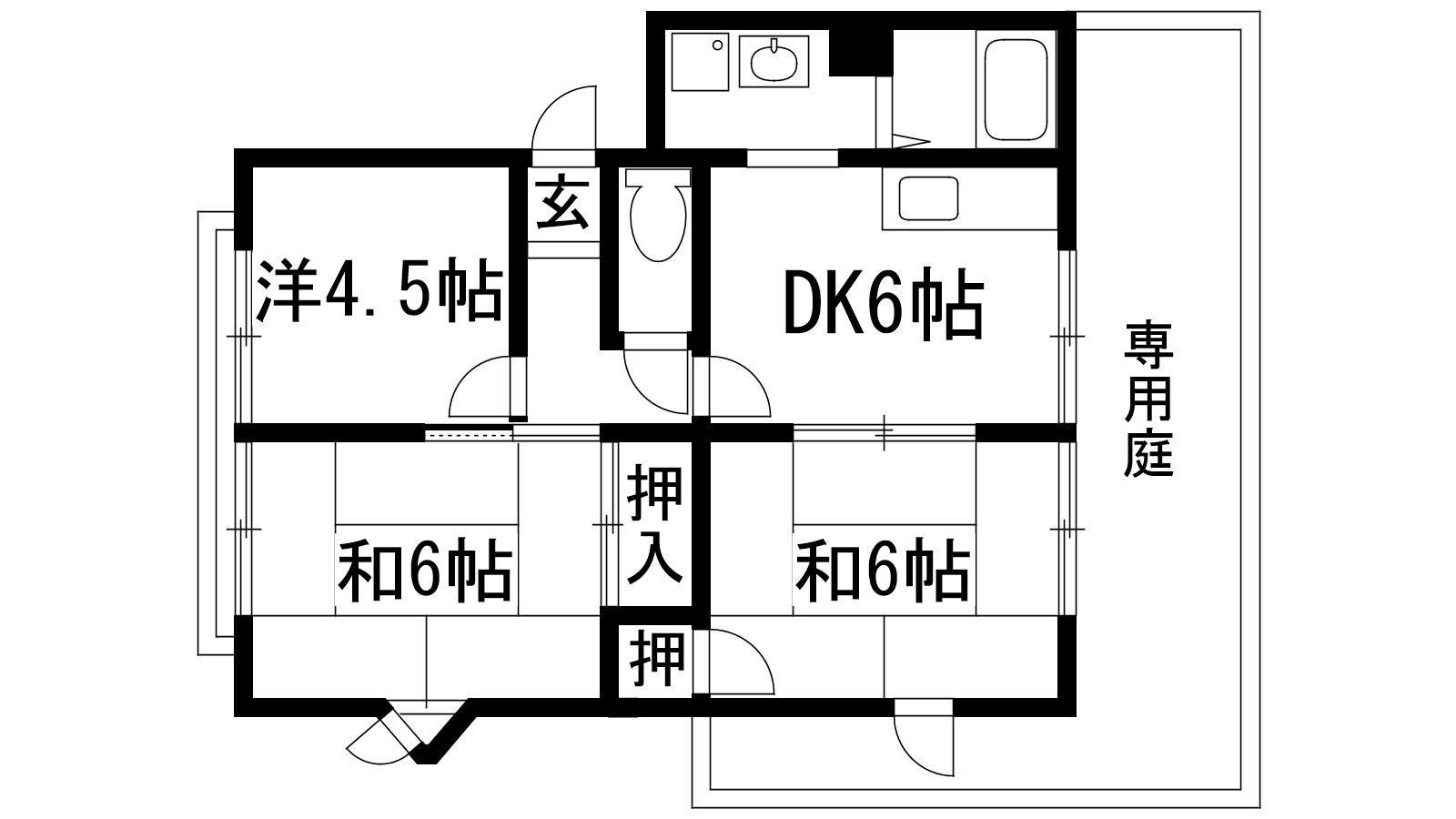 エクセレート山本南の物件間取画像