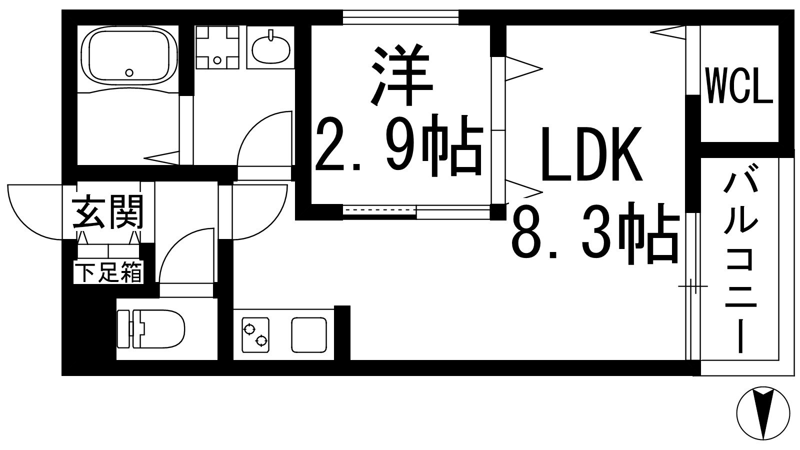 REGIES清荒神1の物件間取画像