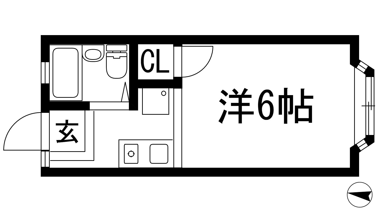 ベルエポック三番館の物件間取画像