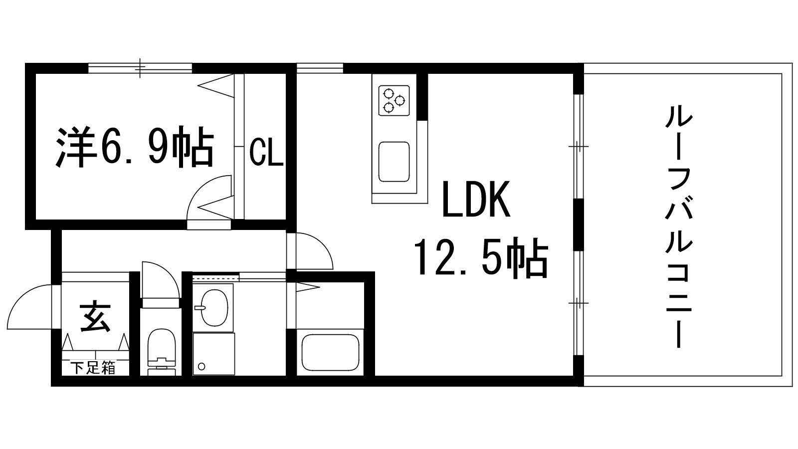 グランドール宝塚の物件間取画像