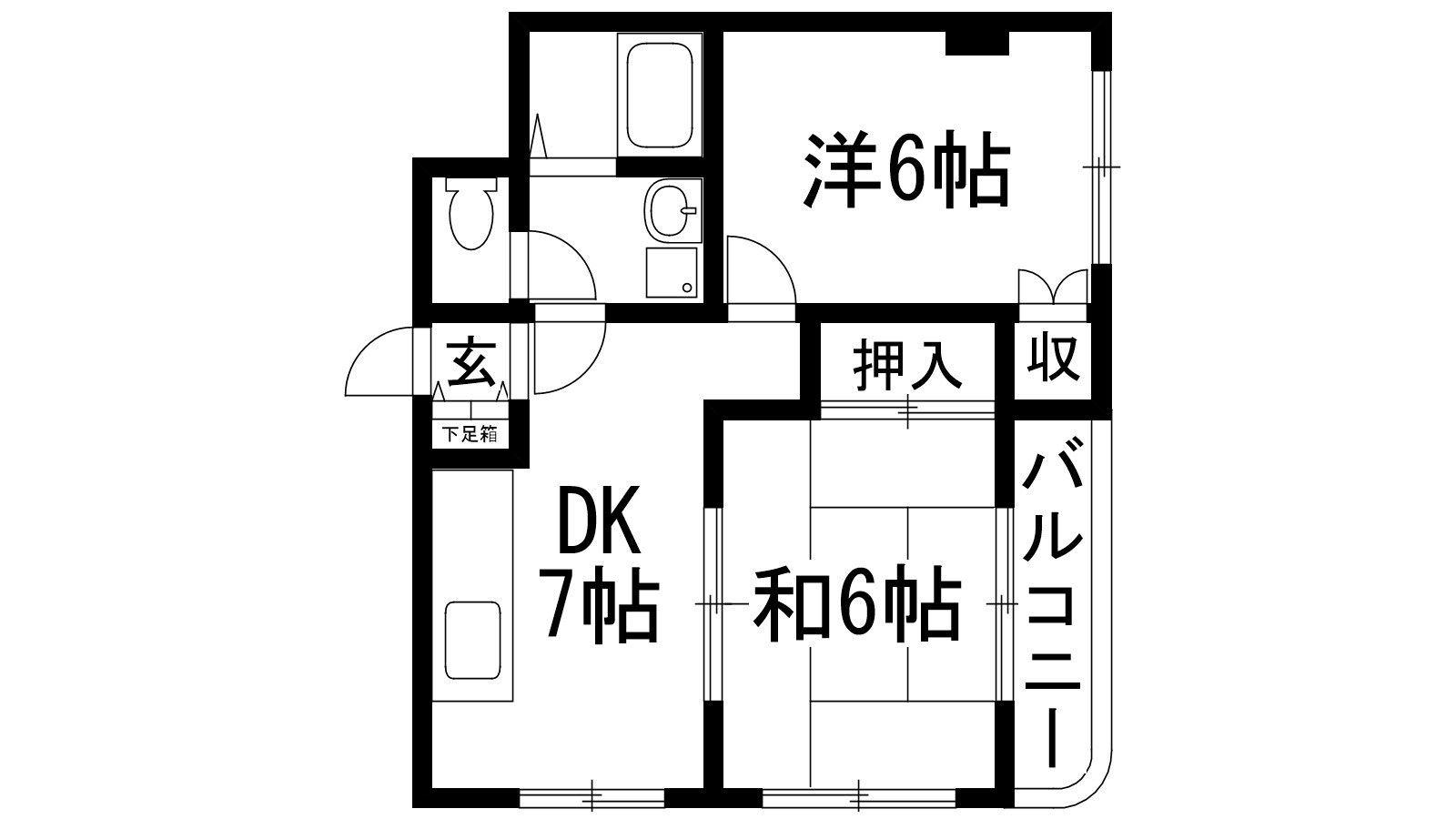 フラッツクレハの物件間取画像